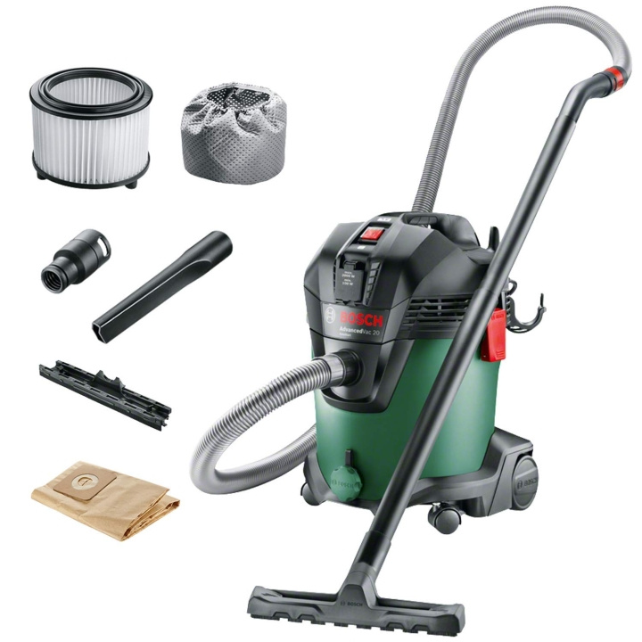 Bosch Advanced Vac 20 Wet And Dry Vacuum Cleaner 230v in the group HOME, HOUSEHOLD & GARDEN / Cleaning products / Vacuum cleaners & Accessories / Industrial vacuum cleaner at TP E-commerce Nordic AB (C97219)