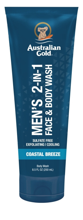 Australian Gold Men\'s 2in1 Face & Body Wash 250 ml in the group BEAUTY & HEALTH / Skin care / Body health / Bath & Shower gels at TP E-commerce Nordic AB (C97245)