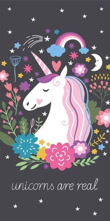 BrandMac Towel - 70 x 140 cm - Unicorn (110041) in the group TOYS, KIDS & BABY PRODUCTS / Children\'s textiles / Bath accessories at TP E-commerce Nordic AB (C97289)