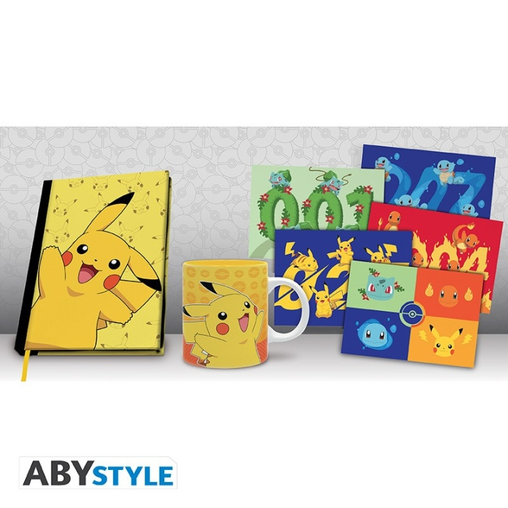 Abysse POKEMON - Pck A5 Notebook + Mug320ml + Postcards Pikachu in the group Sport, leisure & Hobby / Fun stuff / Collector\'s items at TP E-commerce Nordic AB (C97468)