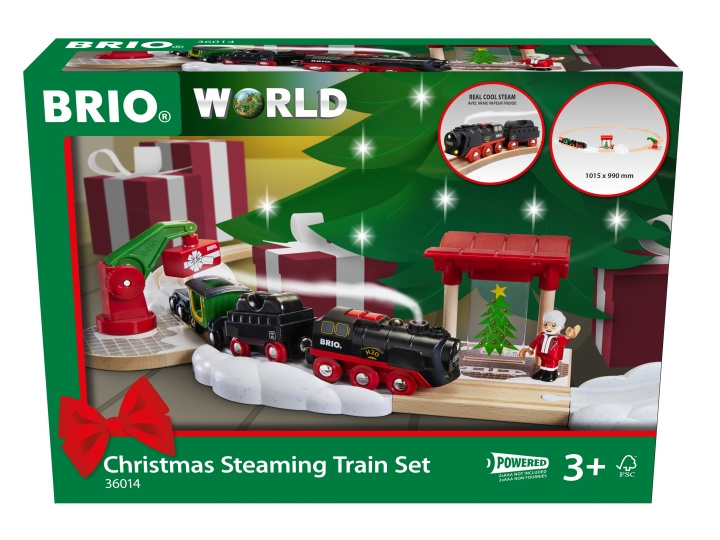 BRIO Christmas Steaming Train Set Spec.set (36014) in the group TOYS, KIDS & BABY PRODUCTS / Toys / Building toys / Brio train tracks at TP E-commerce Nordic AB (C97486)