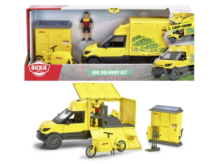 Dickie Toys DHL Delivery Set (203747020) in the group TOYS, KIDS & BABY PRODUCTS / Toys / Toy cars at TP E-commerce Nordic AB (C97512)