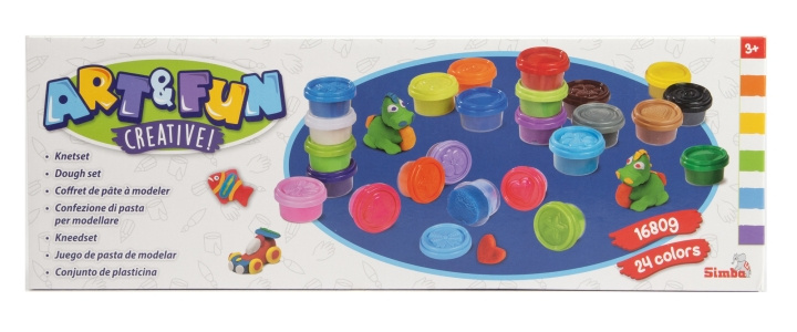 Art&Fun 24 Dough Pots in 24 Colors (106324528) in the group TOYS, KIDS & BABY PRODUCTS / Toys / Crafts at TP E-commerce Nordic AB (C97599)