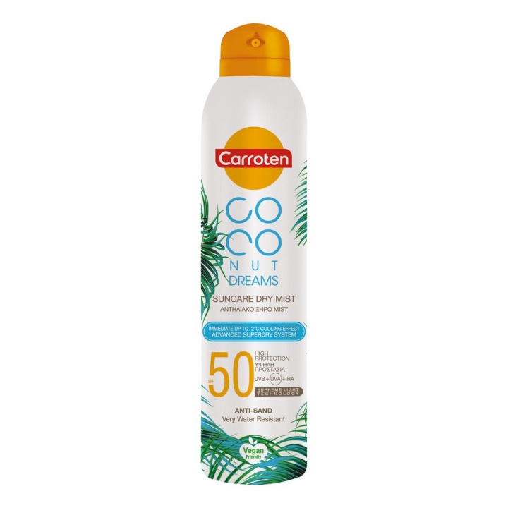 Carroten Carroten Dry Mist SPF 50 Coconut Dreams 200 ml in the group BEAUTY & HEALTH / Skin care / Tanning / Sunscreen at TP E-commerce Nordic AB (C97674)