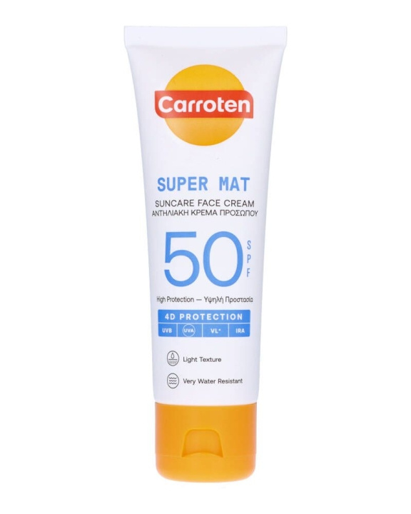 Carroten Face Super Mat Cream SPF 50 50 ml in the group BEAUTY & HEALTH / Skin care / Tanning / Sunscreen at TP E-commerce Nordic AB (C97695)