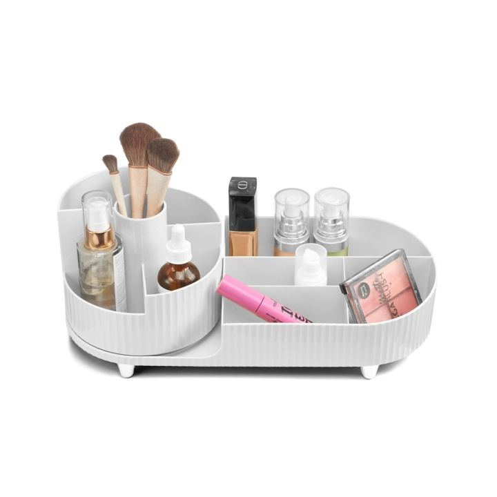 Gillian Jones Large table organizer with swivel function - White - Large in the group BEAUTY & HEALTH / Makeup / Tools & Make up set / Brushes at TP E-commerce Nordic AB (C97721)