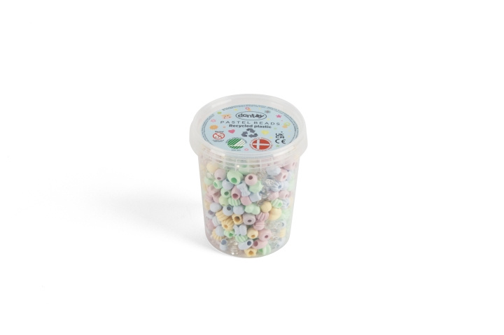 Dantoy Pastel Recycled Beads - 520 pcs (5911) in the group TOYS, KIDS & BABY PRODUCTS / Toys / Crafts at TP E-commerce Nordic AB (C97724)