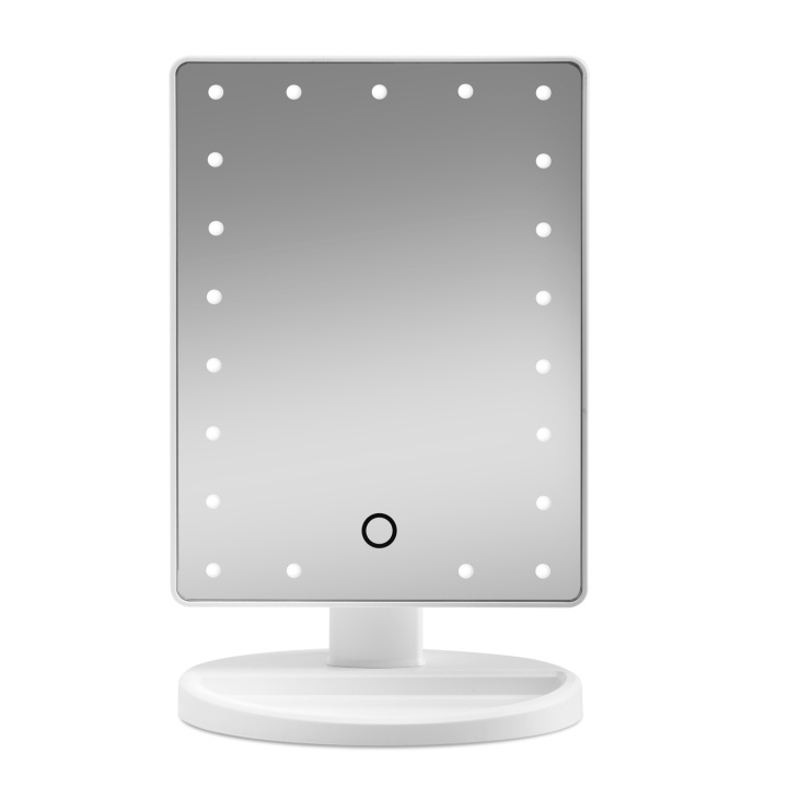 Gillian Jones Makeup Mirror w. Heart LED Light & Touch Function White in the group BEAUTY & HEALTH / Makeup / Make up mirror at TP E-commerce Nordic AB (C97802)