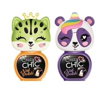 Crazy Chic Lovely Animals Nail Polish - Purple & Orange (18842) in the group TOYS, KIDS & BABY PRODUCTS / Toys / Masquerade costumes at TP E-commerce Nordic AB (C97910)