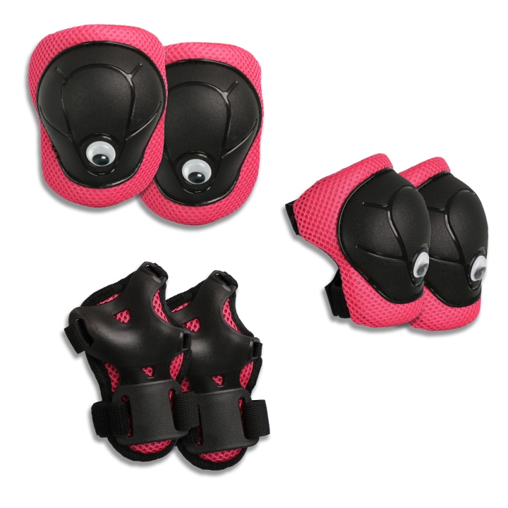 Crazy Safety Pink Safety Gear Set for Kids for Bike, Skateboard, BMX, Rollerblades & Scooter (220107-10) in the group Sport, leisure & Hobby / Sports equipment / Bicycle accessories / Other bike accessories at TP E-commerce Nordic AB (C98013)