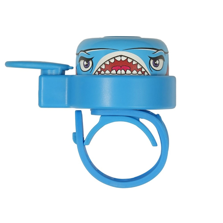 Crazy Safety Blue Shark Bicycle Bell for Kids - Blue - One size in the group Sport, leisure & Hobby / Sports equipment / Bicycle accessories / Other bike accessories at TP E-commerce Nordic AB (C98015)