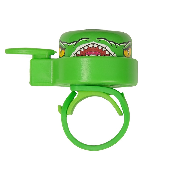 Crazy Safety Green Crocodile Bicycle Bell for Kids - Green - One size in the group Sport, leisure & Hobby / Sports equipment / Bicycle accessories / Other bike accessories at TP E-commerce Nordic AB (C98016)