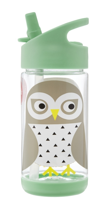 3 Sprouts Water Bottle - Mint Owl in the group TOYS, KIDS & BABY PRODUCTS / Eat & Drink / Baby bottle & Accessories at TP E-commerce Nordic AB (C98037)