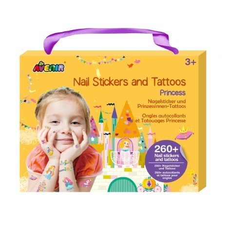 Avenir Nail Stickers and Tattoos - Princess (58NA218206) in the group TOYS, KIDS & BABY PRODUCTS / Toys / Crafts at TP E-commerce Nordic AB (C98122)