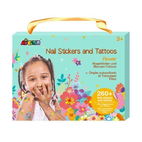 Avenir Nail Stickers and Tattoos - Flower (58NA218207) in the group TOYS, KIDS & BABY PRODUCTS / Toys / Crafts at TP E-commerce Nordic AB (C98123)