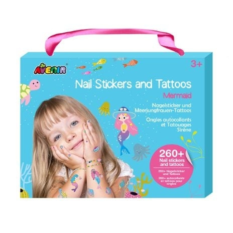 Avenir Nail Stickers and Tattoos - Mermaid (58NA218204) in the group TOYS, KIDS & BABY PRODUCTS / Toys / Crafts at TP E-commerce Nordic AB (C98124)