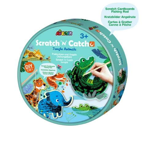 Avenir Scratch \'N\' Catch - Jungle Animals (58CH211788) in the group TOYS, KIDS & BABY PRODUCTS / Toys / Experiment & DIY at TP E-commerce Nordic AB (C98127)