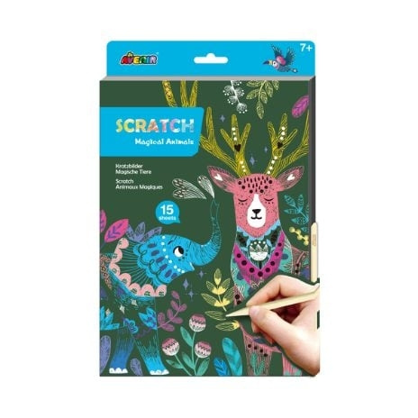 Avenir Magical Animals Scratch Book (58CH221834) in the group Sport, leisure & Hobby / Hobby / Paint & Draw / Scratch art at TP E-commerce Nordic AB (C98141)