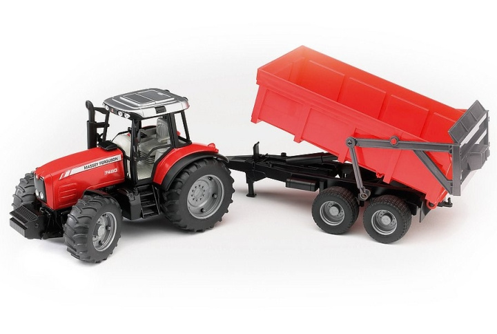 Bruder Massey Ferguson 7480 with tipping trailer (02045) in the group TOYS, KIDS & BABY PRODUCTS / Toys / Toy cars at TP E-commerce Nordic AB (C98245)