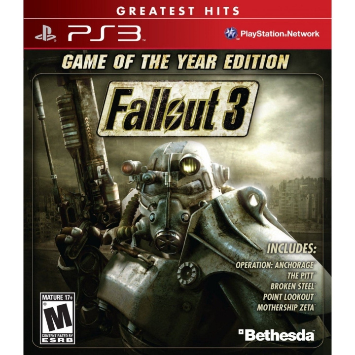 Fallout 3 - Game of the Year Edition (Greatest Hits) (Import) (PS3) in the group HOME ELECTRONICS / Game consoles & Accessories / Sony PlayStation 3 at TP E-commerce Nordic AB (C98618)