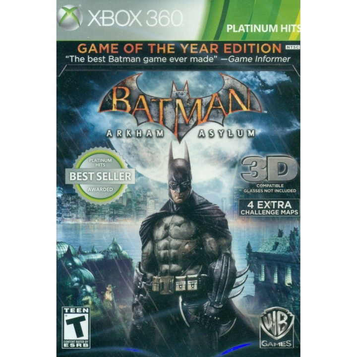 Batman: Arkham Asylum (Game of the Year Edition) (Platinum Hits) (Import) (X360) in the group HOME ELECTRONICS / Game consoles & Accessories / Xbox 360 at TP E-commerce Nordic AB (C98653)