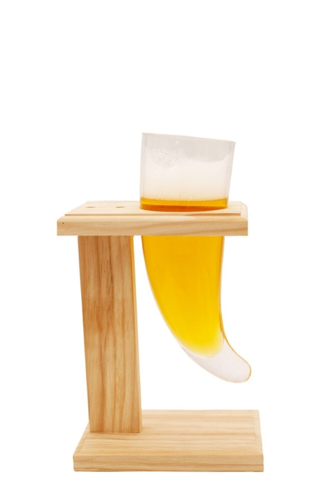 Winkee Stand and Glass - Viking Beer Horn in the group HOME, HOUSEHOLD & GARDEN / Kitchen utensils / Wine & Drink accessories at TP E-commerce Nordic AB (C98893)