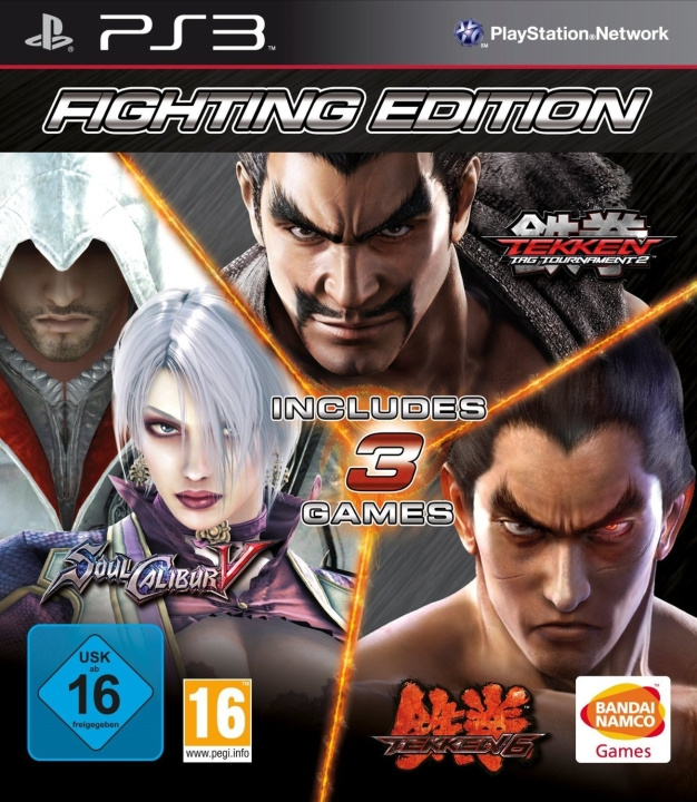 Fighting Edition: Tekken 6 + Tekken Tag Tournament 2 + Soul Calibur V (5) (PS3) in the group HOME ELECTRONICS / Game consoles & Accessories / Sony PlayStation 3 at TP E-commerce Nordic AB (C98934)