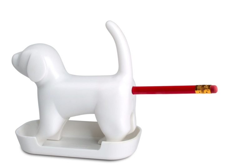 Winkee Pencil sharpener - Sharp end Pup White with sound - White in the group Sport, leisure & Hobby / Fun stuff / Fun stuff at TP E-commerce Nordic AB (C99169)