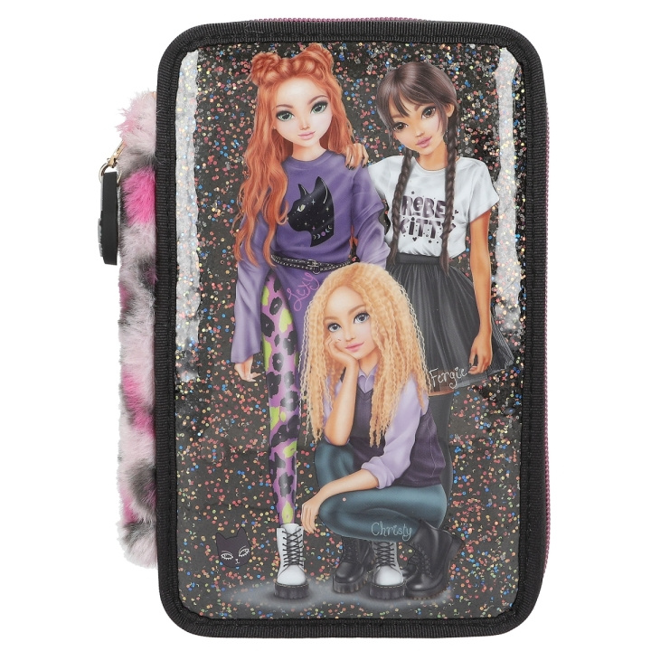 TOPModel Triple Pencil Case REBEL KITTY ( 0413017 ) in the group TOYS, KIDS & BABY PRODUCTS / Toys / Draw & Count at TP E-commerce Nordic AB (C99298)