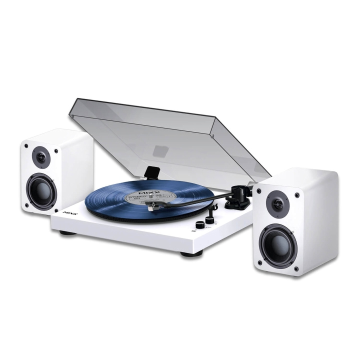 MIXX Record Player Vinyl Incl Speakers System 5 Stereo White in the group HOME ELECTRONICS / Audio & Picture / Home cinema, Hifi & Portable / Compact stereo & Record players at TP E-commerce Nordic AB (C99547)