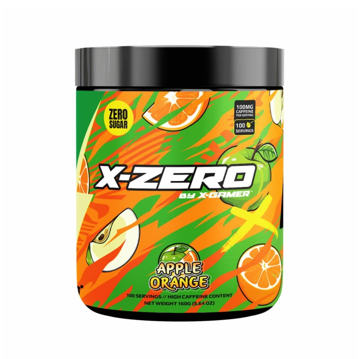 X-GAMER Energy Drink Powder X-Zero 160 gram Apple Orange in the group COMPUTERS & PERIPHERALS / GAMING / Energydrinks for gamers at TP E-commerce Nordic AB (C99552)