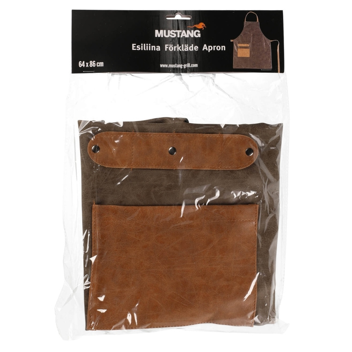 Mustang Apron Mustang Grill Brown in the group HOME, HOUSEHOLD & GARDEN / Garden products / Barbeque & Accessories at TP E-commerce Nordic AB (C99558)