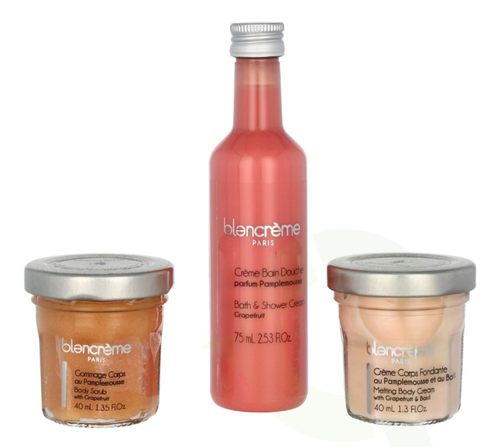 Blancreme Bath & Body Essentials Set 155 ml Body Soap 75ml/Body Cream 40ml/Body Scrub 40ml - Grapefruit in the group BEAUTY & HEALTH / Gift sets / Gift sets for her at TP E-commerce Nordic AB (C99687)