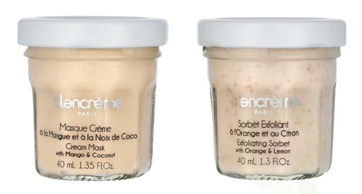 Blancreme Exfoliating Sobet + Cream Mask Duo 80 ml 2x40ml - Mango/Coconut in the group BEAUTY & HEALTH / Gift sets / Gift sets for her at TP E-commerce Nordic AB (C99691)