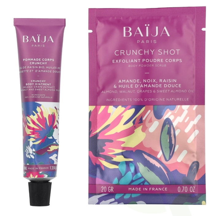 Baija Paris Baija My Crunchy Set 60 ml Crunchy Shot Body Powder Scrub 20gr/Body Cream 40ml in the group BEAUTY & HEALTH / Gift sets / Gift sets for her at TP E-commerce Nordic AB (C99717)