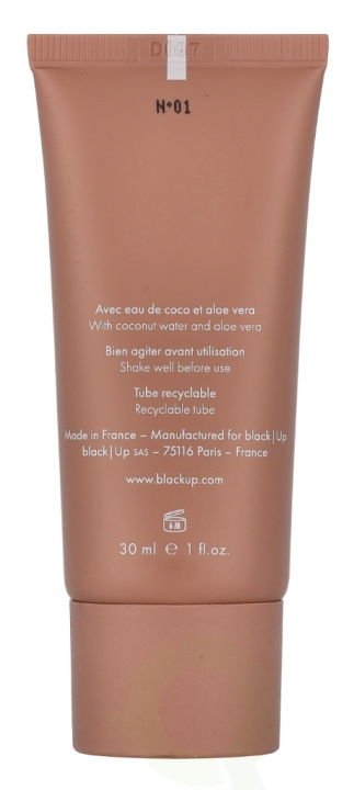 Black Up Mat Finish Foundation 30 ml #01 in the group BEAUTY & HEALTH / Makeup / Facial makeup / Foundation at TP E-commerce Nordic AB (C99721)