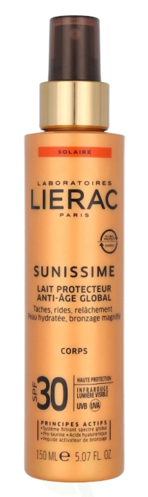 Lierac Paris Lierac Sunissime Anti-Age Global Protective Body Milk SPF30 150 ml in the group BEAUTY & HEALTH / Skin care / Tanning / Sunscreen at TP E-commerce Nordic AB (C99755)