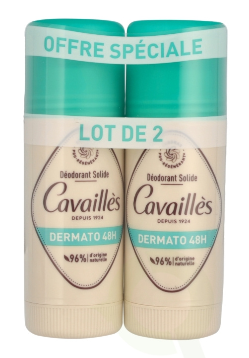 Roge Cavailles Dermato 48H Deo Stick Duo 80 ml 2x40ml in the group BEAUTY & HEALTH / Fragrance & Perfume / Deodorants / Deodorant for men at TP E-commerce Nordic AB (C99792)