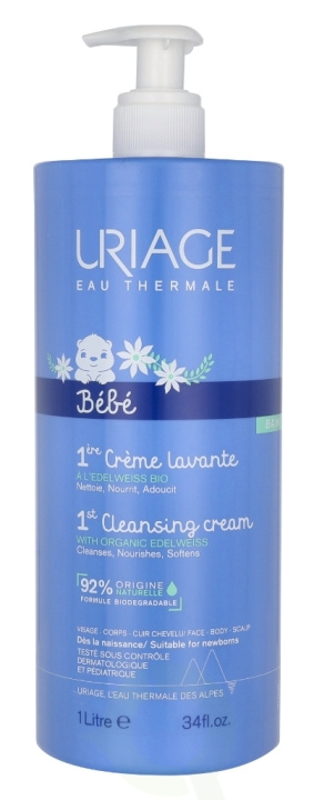 Uriage Bebe 1st Cleansing Cream 1000 ml in the group BEAUTY & HEALTH / Skin care / Body health / Bath & Shower gels at TP E-commerce Nordic AB (C99794)