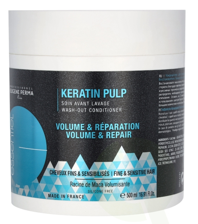 Eugene Perma Essentiel Keratine Pulp Th Wash Out Conditioner 500 ml in the group BEAUTY & HEALTH / Hair & Styling / Hair care / Conditioner at TP E-commerce Nordic AB (C99811)