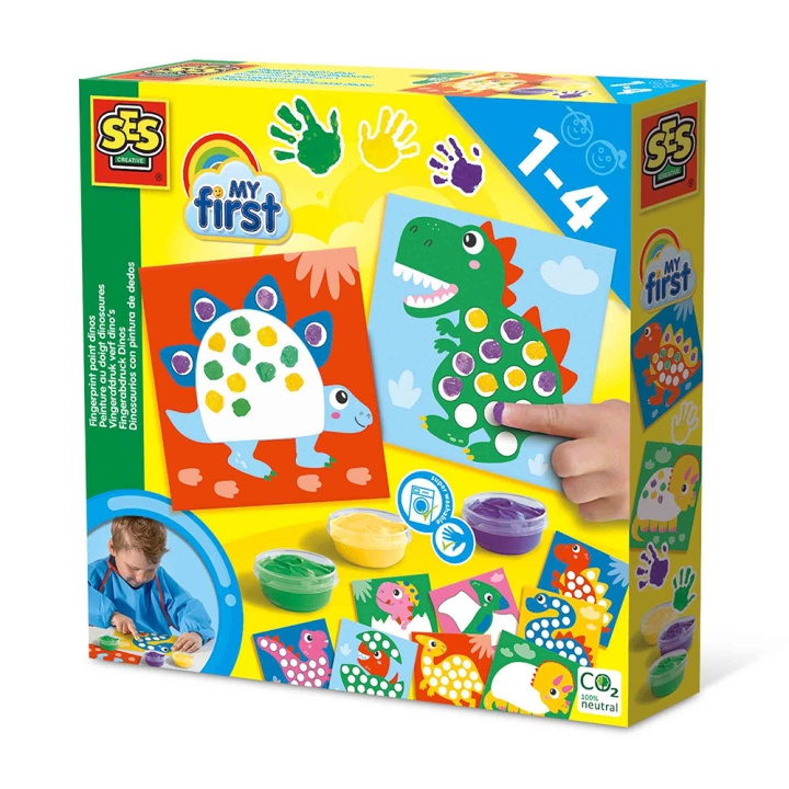 SES Creative My first - Fingerpaint Dinos - (S14442) in the group TOYS, KIDS & BABY PRODUCTS / Toys / Crafts at TP E-commerce Nordic AB (D00593)