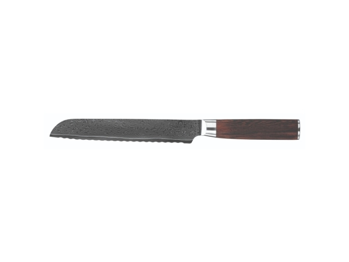 Sobczyk Damascus bread knife - 20 cm blade in the group HOME, HOUSEHOLD & GARDEN / Kitchen utensils / Kitchen knives & Knife sharpeners at TP E-commerce Nordic AB (D00608)