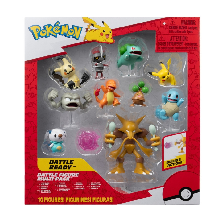 Pokémon Battle Figure 10 Pk (PKW4118) in the group TOYS, KIDS & BABY PRODUCTS / Toys / Figures, Miniatures & accessories at TP E-commerce Nordic AB (D00765)