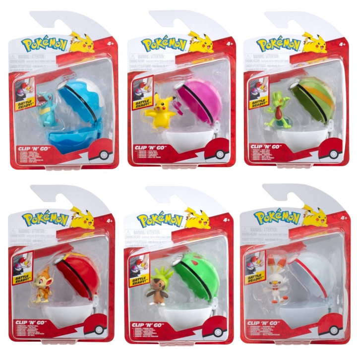 Pokémon Clip N Go Ass. (95057-19) in the group TOYS, KIDS & BABY PRODUCTS / Toys / Figures, Miniatures & accessories at TP E-commerce Nordic AB (D00767)