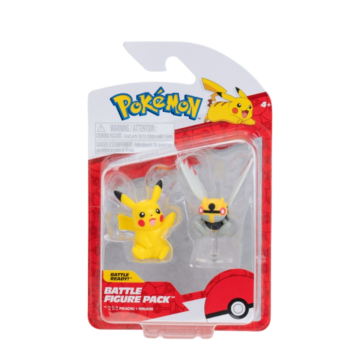 Pokémon Battle Figure Ninjask and Pikachu (PKW3576) in the group TOYS, KIDS & BABY PRODUCTS / Toys / Figures, Miniatures & accessories at TP E-commerce Nordic AB (D00774)