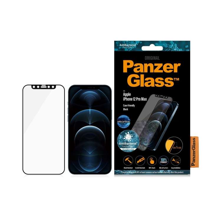 PanzerGlass iPhone 12 Pro Max (CF) Anti-Bluelight (AB), Black in the group SMARTPHONE & TABLETS / Phone cases / Apple / iPhone 12 Pro at TP E-commerce Nordic AB (D00787)