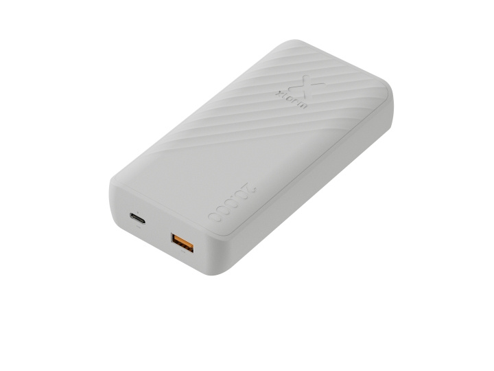 Xtorm 15W FastCharge Go2 Powerbank 20.000 - Ash White in the group SMARTPHONE & TABLETS / Chargers & Cables / Powerbanks at TP E-commerce Nordic AB (D00798)