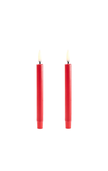 Uyuni LED mini taper candle 2-pack - Red, Smooth - 1,3x13,8 cm (UL-TA-RE01312-2) in the group HOME ELECTRONICS / Lighting / Other lighting at TP E-commerce Nordic AB (D00904)