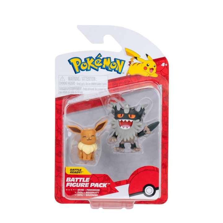 Pokémon Battle Figure Perrserker and Eevee (PKW3577) in the group TOYS, KIDS & BABY PRODUCTS / Toys / Figures, Miniatures & accessories at TP E-commerce Nordic AB (D00914)