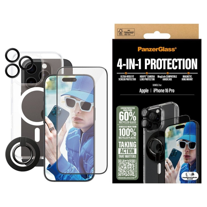 PanzerGlass iPhone 16 Pro 6.3\'\' Pro 4-in-1 Protection Bundle in the group SMARTPHONE & TABLETS / Phone cases / Apple / iPhone 16 at TP E-commerce Nordic AB (D00921)